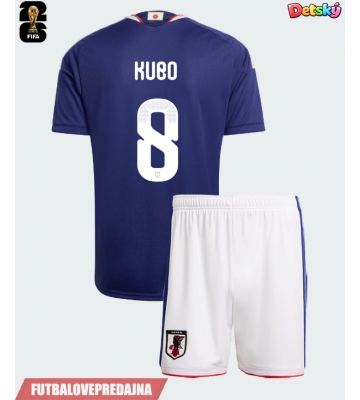 Lacne Dětský Futbalové dres Japonsko Takefusa Kubo #8 MS 2026 Krátky Rukáv - Domáci (+ trenírky)